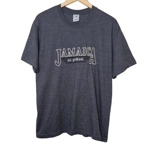 Vintage Tropix Jamaica Embroidered No Problem Graphic Tee Size XL